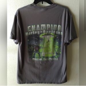 Champion Harley-Davidson Roswell UFO Gray Short Sleeve Tee